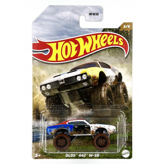 Hot Wheels 1:64 Mud Runners - Oldsmobile 442 W30