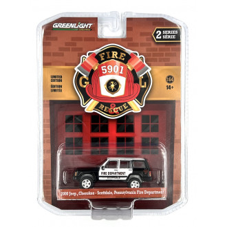 Greenlight 1:64 Fire & Rescue - 2000 Jeep Cherokee - Scottdale, Pennsylvania Fire Department