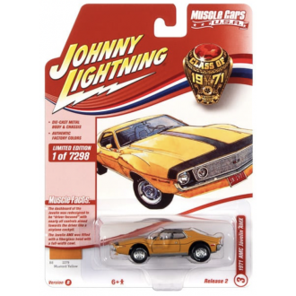 Johnny Lightning 1:64 Muscle Cars U.S.A - 1971 AMC Javelin AMX Mustard Yellow