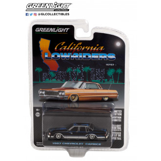 Greenlight 1:64 California Lowriders - 1987 Chevrolet Caprice Lowrider Custom Black