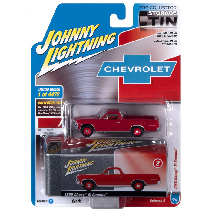 Johnny Lightning 1:64 - 1966 Chevrolet El Camino Regal Red