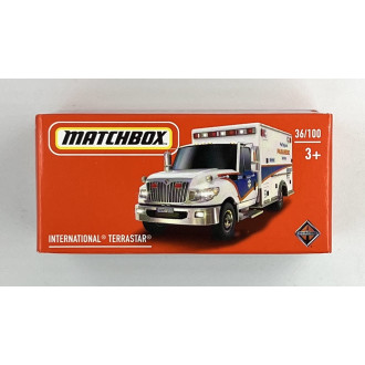 Matchbox 1:64 Power Grab -  International Terrastar Ambulance