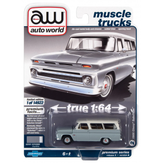 Auto World 1:64 - 1966 Chevrolet Suburban Gray