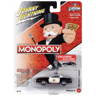 Johnny Lightning 1:64 Pop Culture - Monopoly 1982 Chevrolet Camaro