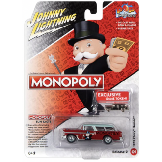 Johnny Lightning 1:64 Pop Culture - Monopoly 1955 Chevrolet Nomad