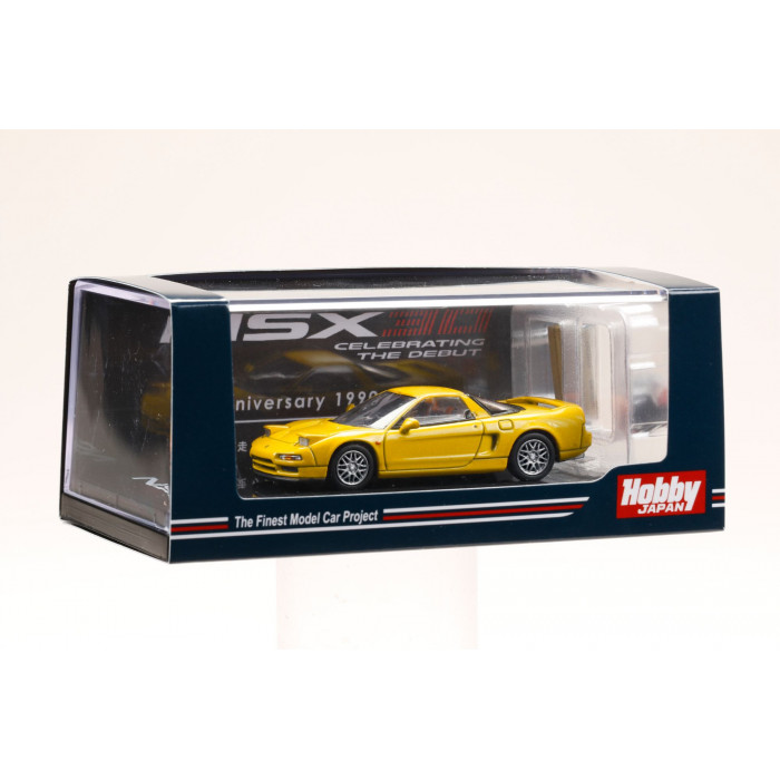 Hobby Japan 1:64 - 1997 Honda NSX (NA2) Type S ZERO With Engine Display Model Indy Yellow Pearl