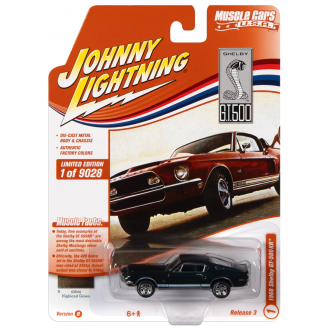 Johnny Lightning 1:64 Muscle Cars U.S.A - 1968 Shelby GT500 KR Highland Green