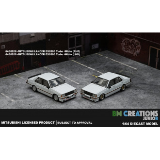 BM Creations 1:64 - Mitsubishi Lancer EX2000 Turbo White RHD