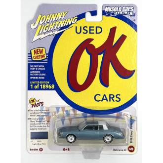 Johnny Lightning 1:64 - Muscle Cars U.S.A. - 1978 Chevrolet Monte Carlo Light Blue Poly