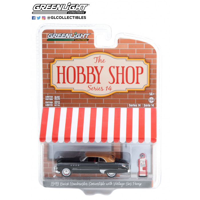 Greenlight 1:64 The Hobby Shop - 1949 Buick Roadmaster Convertible Top Up