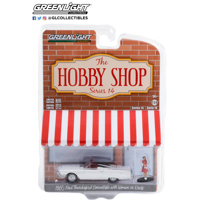 Greenlight 1:64 The Hobby Shop - 1965 Ford Thunderbird Convertible