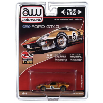Auto World 1:64 - 1966 Ford GT40 Gold