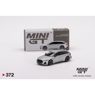 Mini GT 1:64 Audi RS 6 Avant Florett Silver LHD