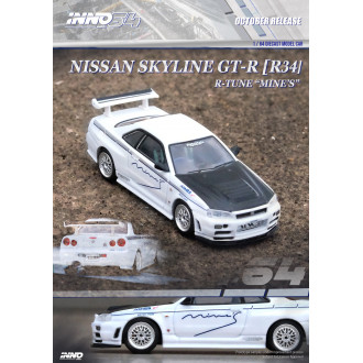Inno64 1:64 Nissan Skyline GT-R R34 R-Tune Mine's