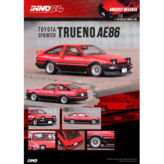 Inno64 1:64 - 1985 Toyota Sprinter Trueno AE86 Red