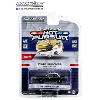 Greenlight 1:64 Hot Pursuit - 1990 Ford Mustang SSP Wyoming Highway Patrol