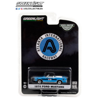 Greenlight 1:64 - Hobby Exclusive - 1970 Ford Mustang Mach 1 428 Cobra Jet Convertible Blue