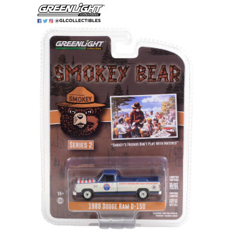 Greenlight 1:64 - Smokey Bear - 1989 Dodge Ram D-150