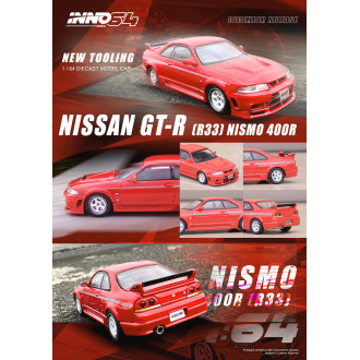 Inno64 1:64 - Nissan Skyline GT-R R33 Nismo 400R Red