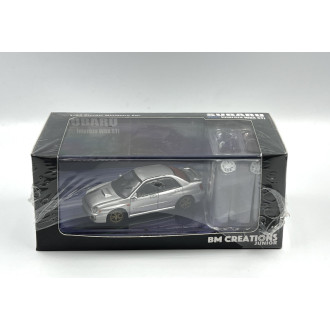BM Creations 1:64 - 2001 Subaru Impreza WRX Silver RHD