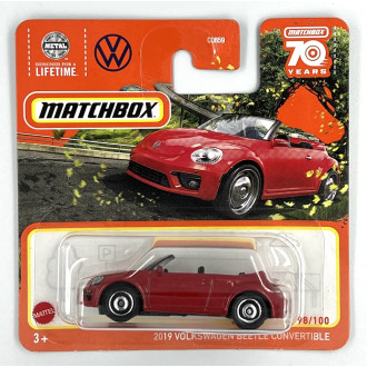 Matchbox 1:64 2019 Volkswagen Beetle Convertible Red