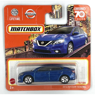 Matchbox 1:64 - 2016 Nissan Sentra Blue
