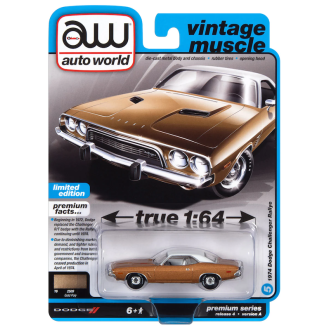Auto World 1:64 - 1974 Dodge Challenger Rallye Golden Haze