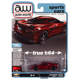 Auto World 1:64 - 2020 Chevrolet Corvette Long Beach Red Metallic
