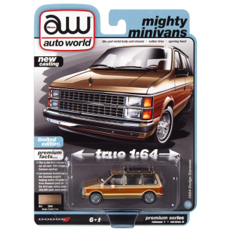Auto World 1:64 - 1984 Dodge Caravan Beige Crystal Poly
