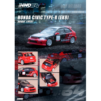 Inno64 1:64 - Honda Civic Type-R EK9 Advan