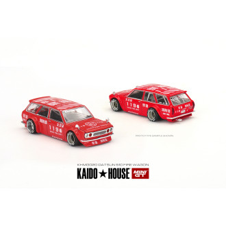 Mini GT 1:64 - Kaido House Datsun 510 Wagon Fire V1 Red
