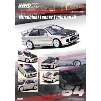 Inno64 1:64 - Mitsubishi Lancer Evolution III Silver