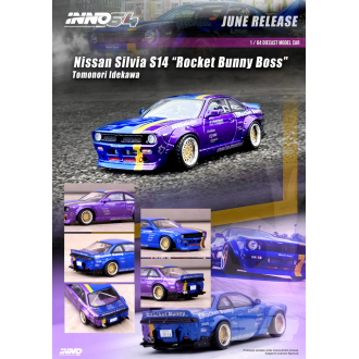 Inno64 1:64 - Nissan Silvia S14 Rocket Bunny Boss Tomonori Idekawa