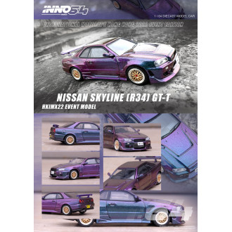 Inno64 1:64 - Nissan Skyline GT-R (R34) International MotorXpo Hong Kong 2022 Event Edition Magic Purple