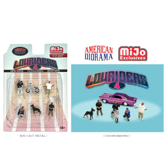 American Diorama 1:64 - Lowriders 4 Figure Set