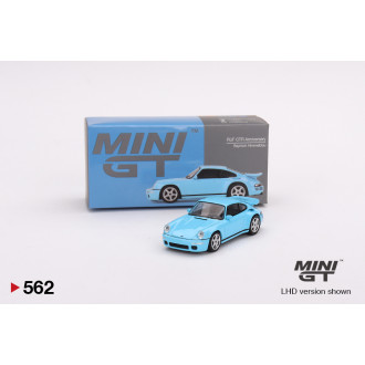 Mini GT 1:64 - Porsche RUF CTR Anniversary Bayrisch Himmel Blau LHD