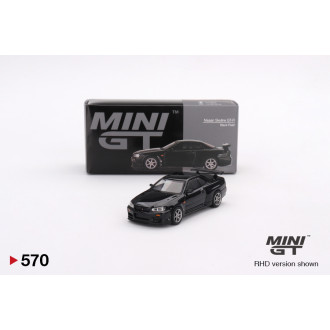 Mini GT 1:64 - Nissan Skyline GT-R R34 V-Spec Black Pearl RHD