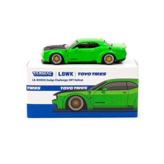 Tarmac 1:64 - LB-WORKS Dodge Challenger SRT Hellcat Green Metallic