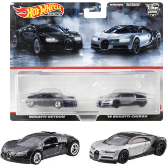 Hot Wheels 1:64 - 2-Pack - Bugatti Veyron & 2016 Chiron