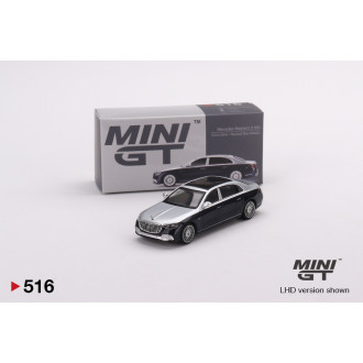 Mini GT 1:64 - Mercedes-Maybach S680 Silver/Blue LHD