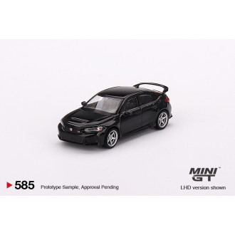 Mini GT 1:64 - 2023 Honda Civic Type R Crystal Black Pearl With Advan GT Wheel Red LHD