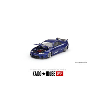Mini GT 1:64 - Nissan Skyline GT-R (R33) Kaido Works V2 Metallic Blue