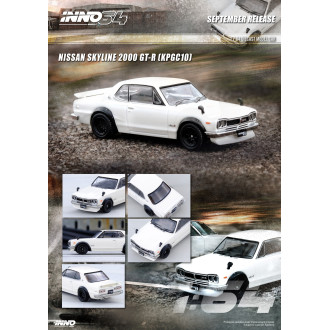 Inno64 1:64 - Nissan Skyline 2000 GT-R (KPGC10) White