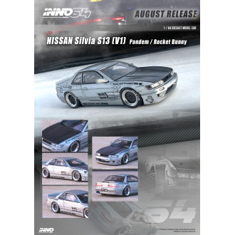 Inno64 1:64 - Nissan Silvia (S13) V1 Pandem Rocket Bunny Silver
