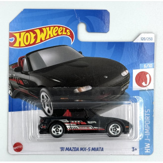Hot Wheels 1:64 - 1991 Mazda MX5 - Miata Black