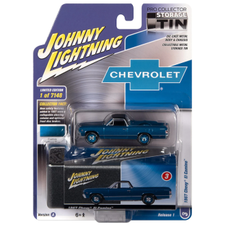 Johnny Lightning 1:64 - Collector Tin - 1967 Chevrolet El Camino LeMans Blue
