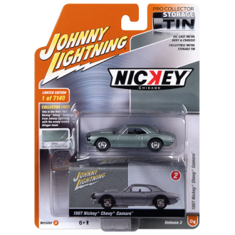 Johnny Lightning 1:64 - Collector Tin - Nickey 1967 Chevrolet Camaro Mountain Green