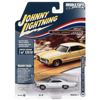 Johnny Lightning 1:64 - Muscle Cars U.S.A. - 1965 Royal Bobcat Pontiac Catalina 2+2 Gloss White