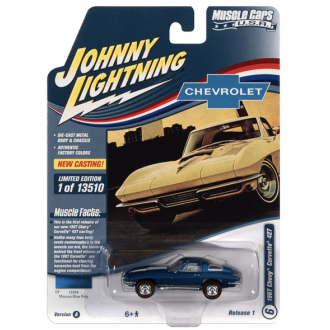 Johnny Lightning 1:64 - Muscle Cars U.S.A. - 1967 Chevrolet Corvette Marina Blue