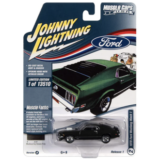Johnny Lightning 1:64 - Muscle Cars U.S.A. - 1970 Ford Mustang Mach 1 Ivy Green Metallic
